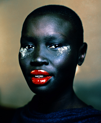 alek wek face. Alek Wek: the Sudanese black